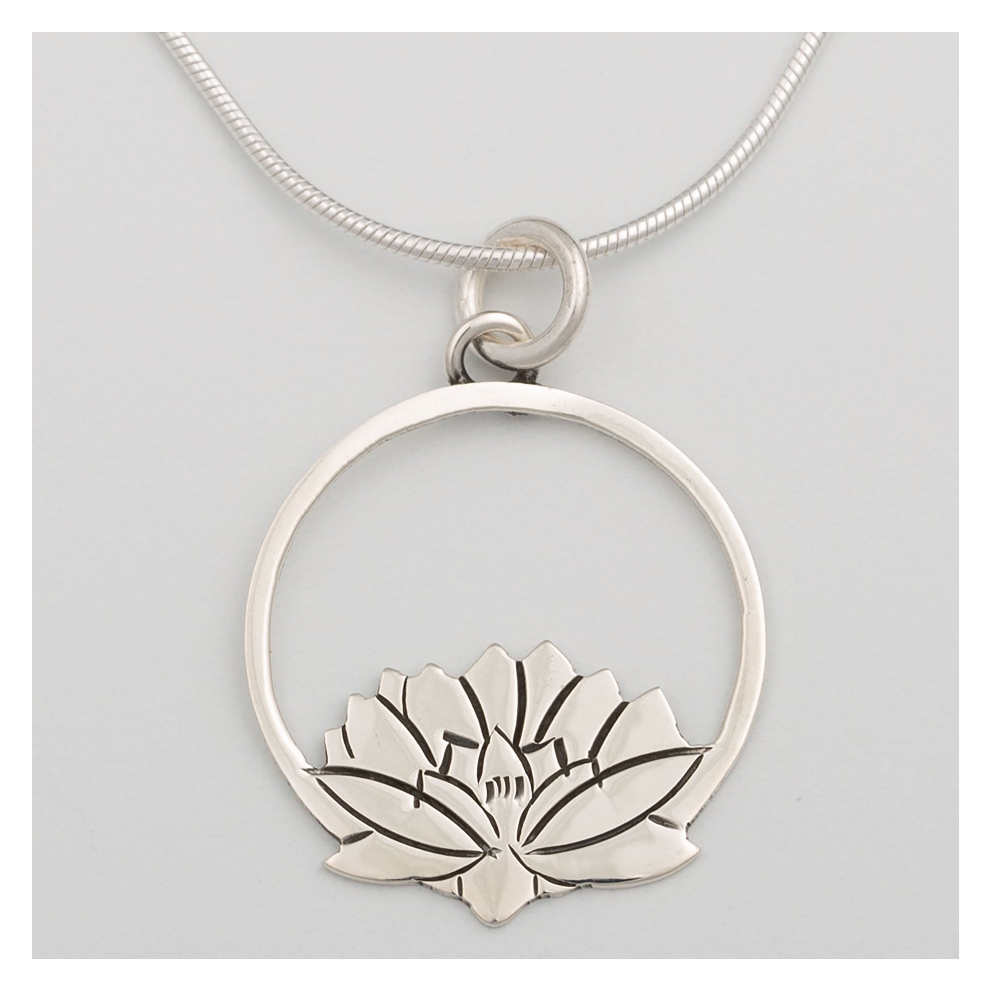 Blooming Flowers Sterling Necklace