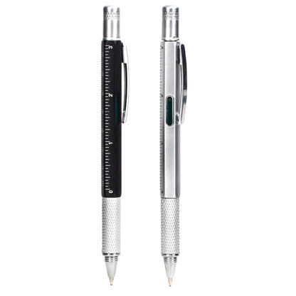 Multi Tool Black & Silver Pen