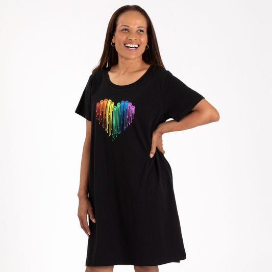 Rainbow Painted Paws Nightgown