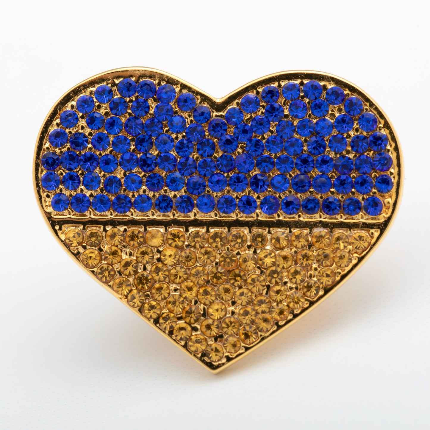 We Stand United With Ukraine Gold Plated Pin