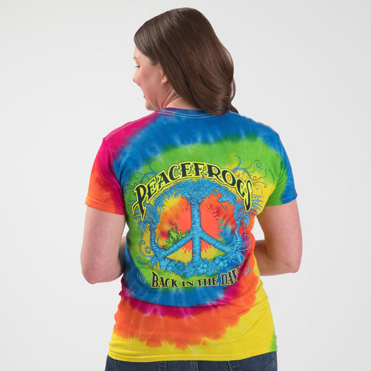 Peace Frogs Back in the Day Tie-Dye T-Shirt