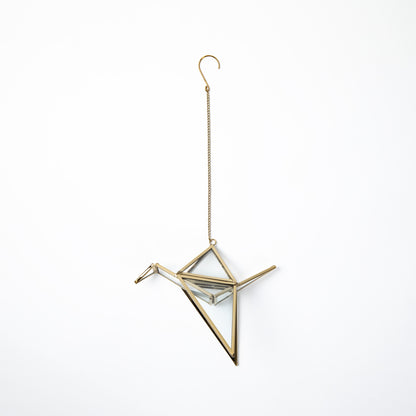 Brass Crane Ornament