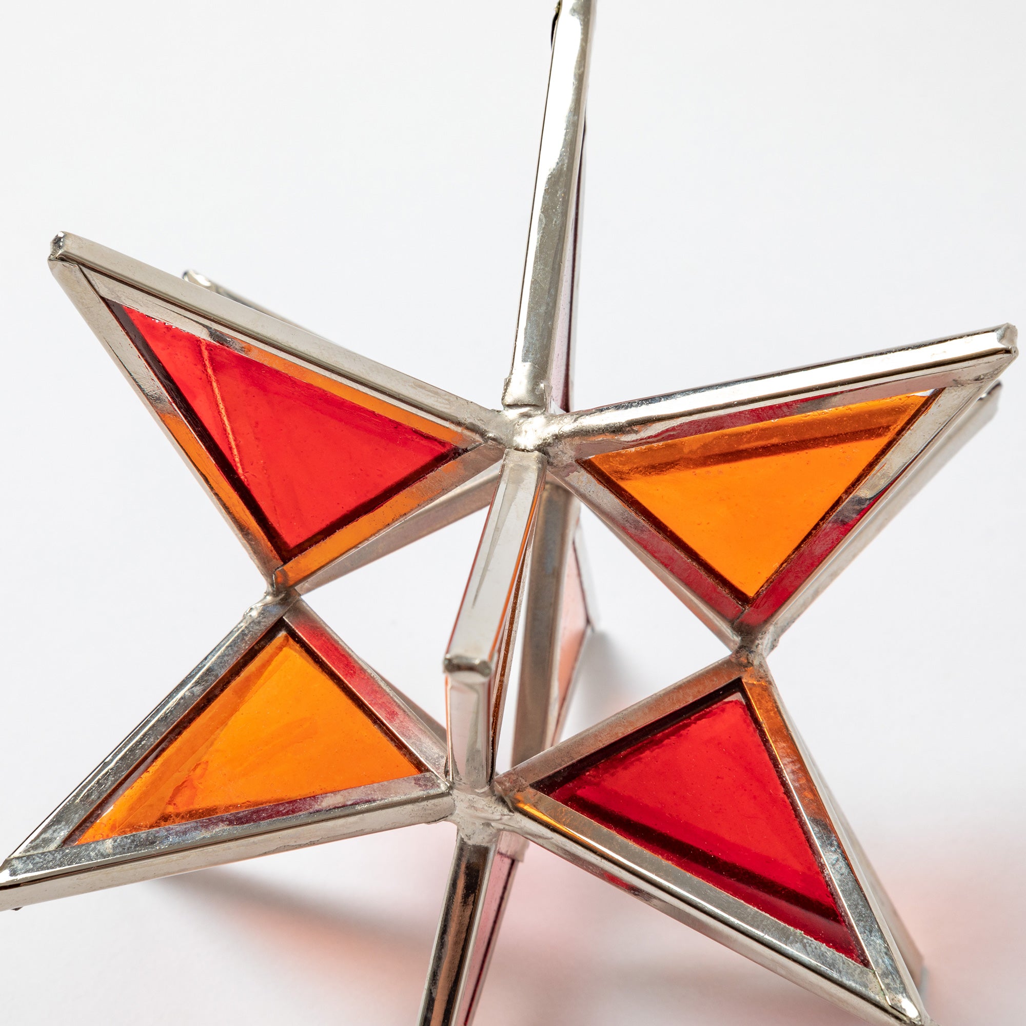 Glass Moravian Star Ornament