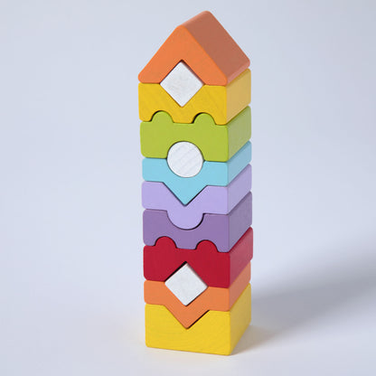 Made in Ukraine Wooden Tower Stacking Puzzle