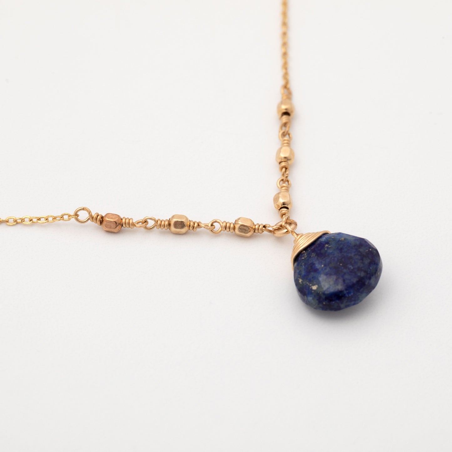 Gold Filled Necklace with Gemstone