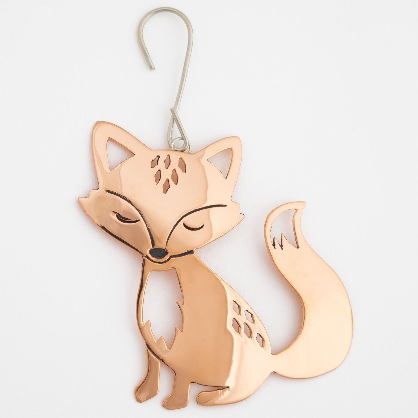 Sassy Fox Mixed Metal Ornament