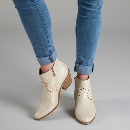 Corkys On Fleek Off White Ankle Boots
