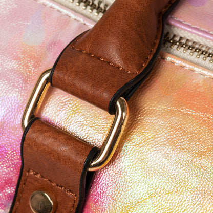 Shimmer Tie-Dye Vegan Leather Duffel Bag