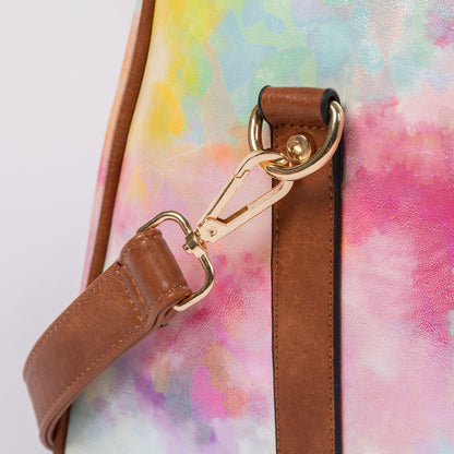 Shimmer Tie-Dye Vegan Leather Duffel Bag
