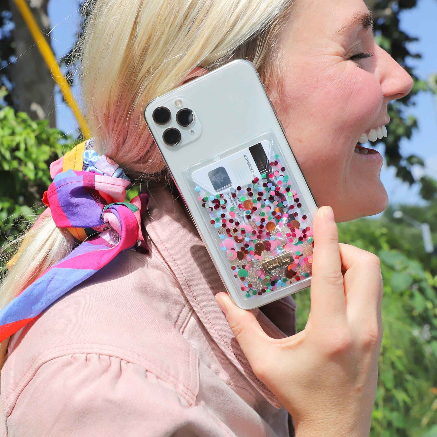 Glitter Phone Card Holder
