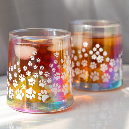 Pearl Iridescent Glass - Set of 4