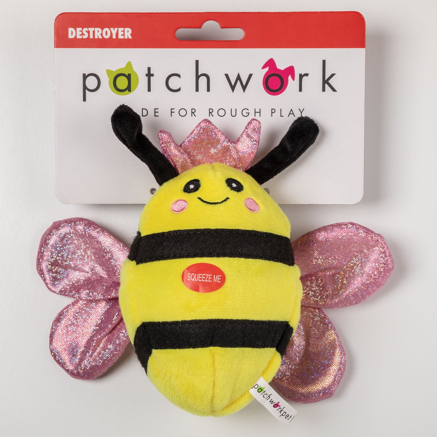 Patchwork Pet Queen Bee Dog Toy