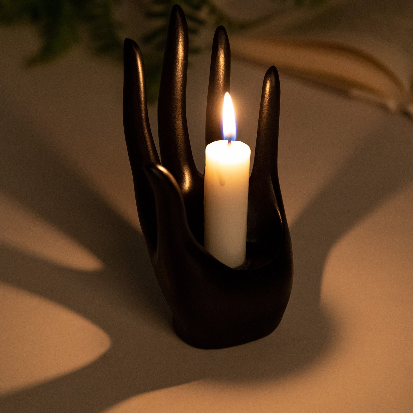 Palm Of Light Votive Candle Holder