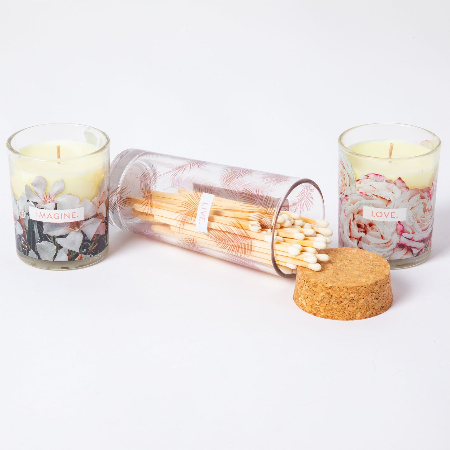 Blooming Candles Gift Set
