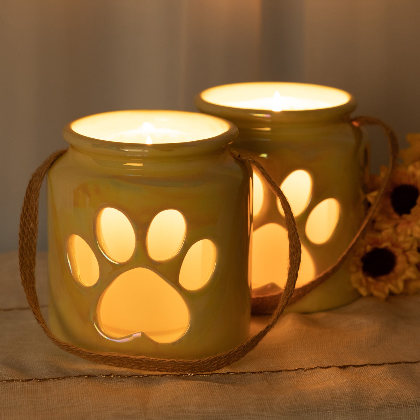 Heart Paw Candle Holder - Set of 2