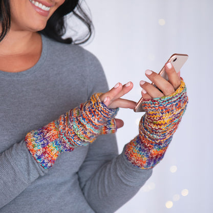 Space-Dye Hand Knit Wool Hand Warmers