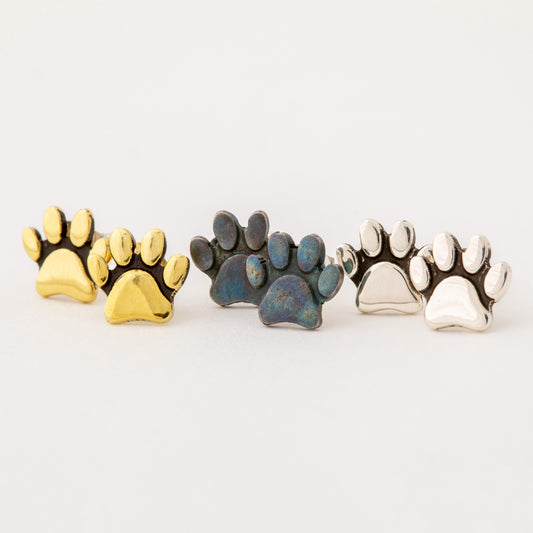 All Over Paws Post Earrings - Set of 3