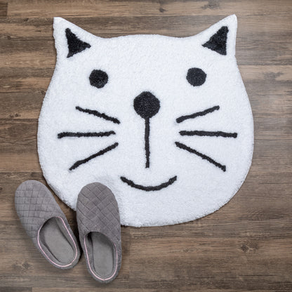 Cute Cat Face Floor Mat