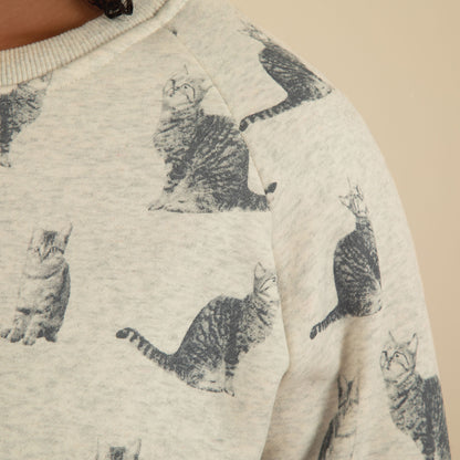 Tabby Cat Crew Sweatshirt