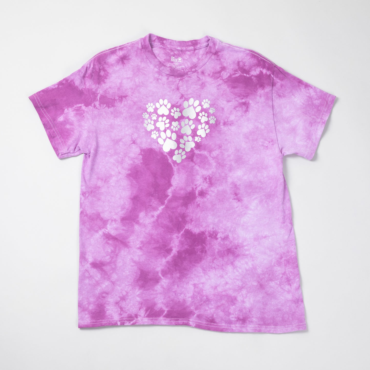 Paw Print Boysenberry Tie-Dye T-Shirt