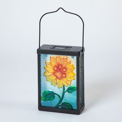 Paw Print Sunflower Solar Garden Lamp