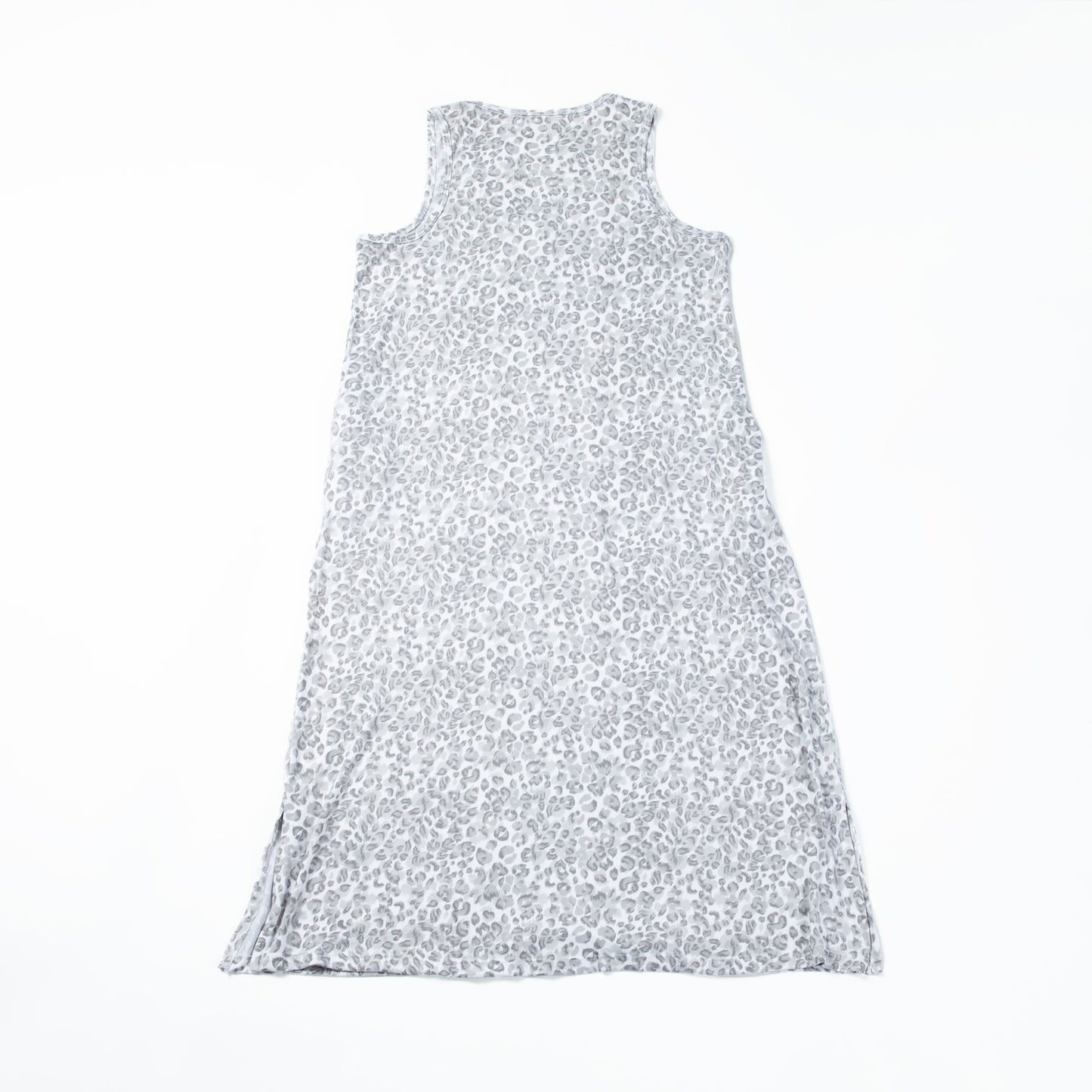 Lightweight Cheetah Print Sleeveless Nightgown