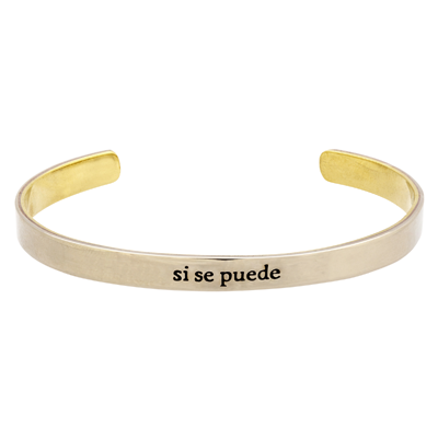 Si Se Puede Mixed Metals Cuff Bracelet