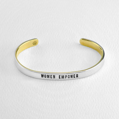 Woman Empower/Girls Compete 4.5mm Mixed Metals Cuff Bracelet
