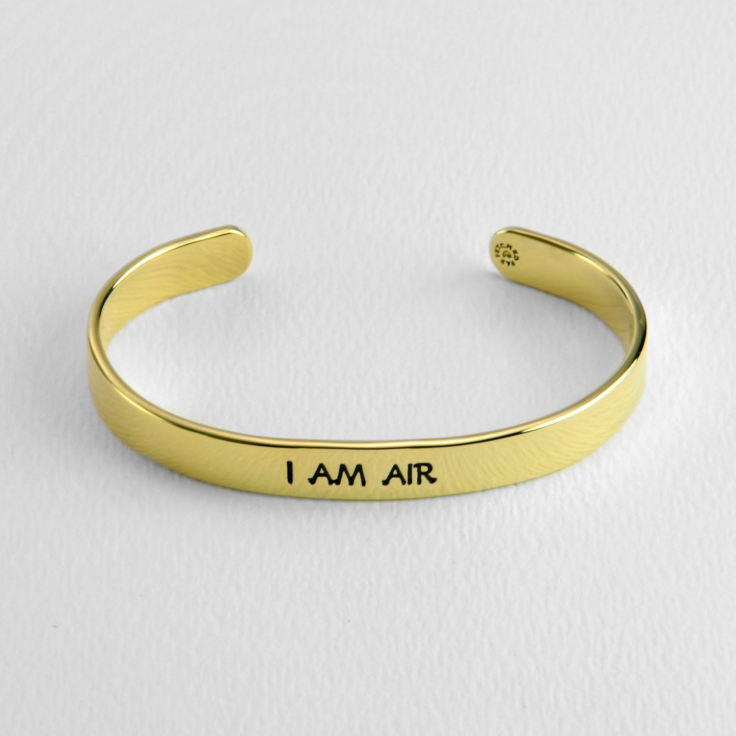I Am Air 6.5mm Astrology Cuff Bracelet