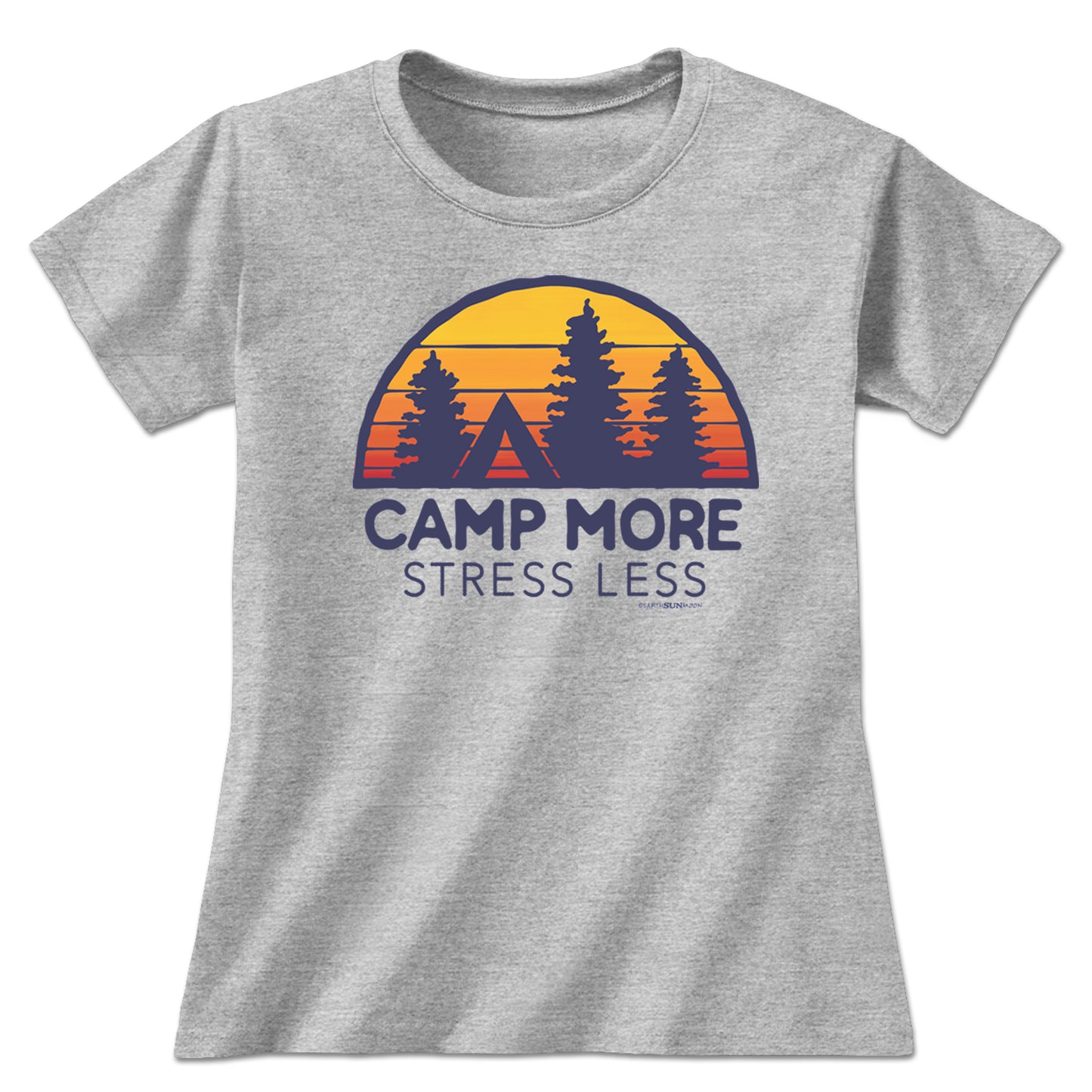 Camp More Stress Less Ladies Tee
