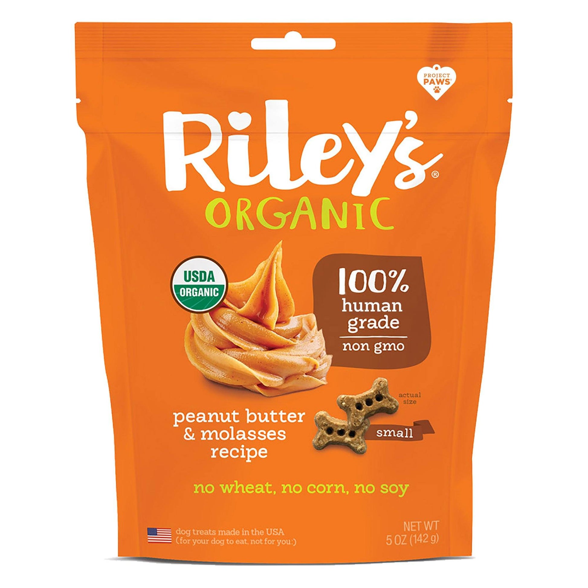 Riley's Organic - Riley's Organic Peanut Butter And Molasses Dog Treats
