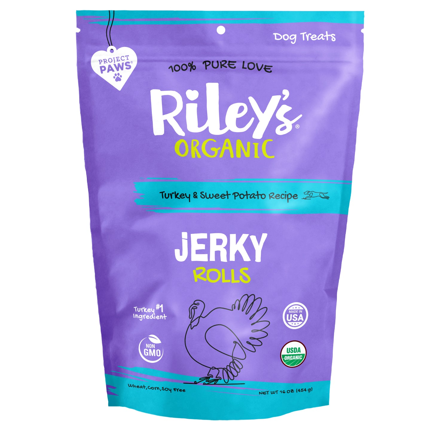 Organic Turkey & Sweet Potato Jerky Rolls
