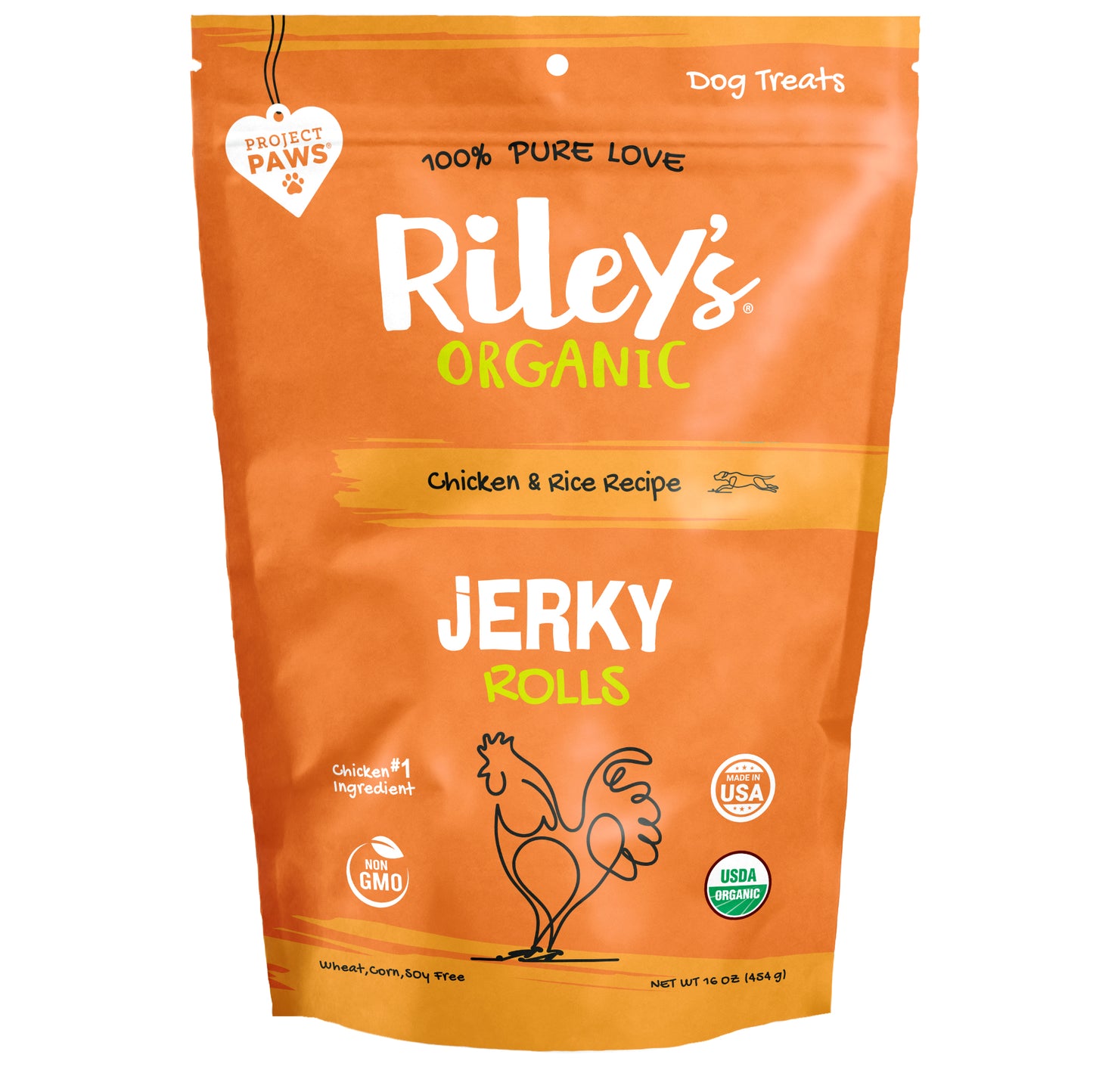Jerky Rolls Organic Chicken & Rice