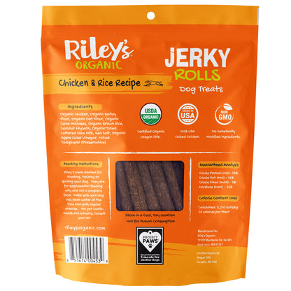 Jerky Rolls Organic Chicken & Rice