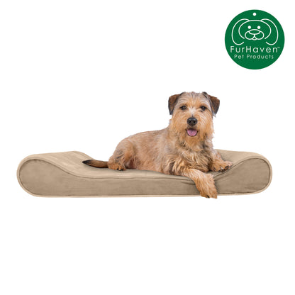 FurHaven Orthopedic Microvelvet Luxe Lounger Pet Bed