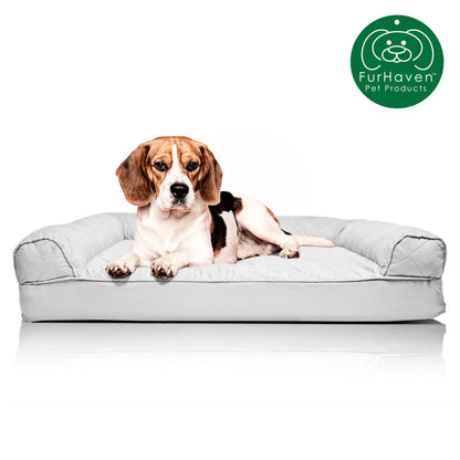 Convolute Quilted Sofa-Style Couch Pet Bed