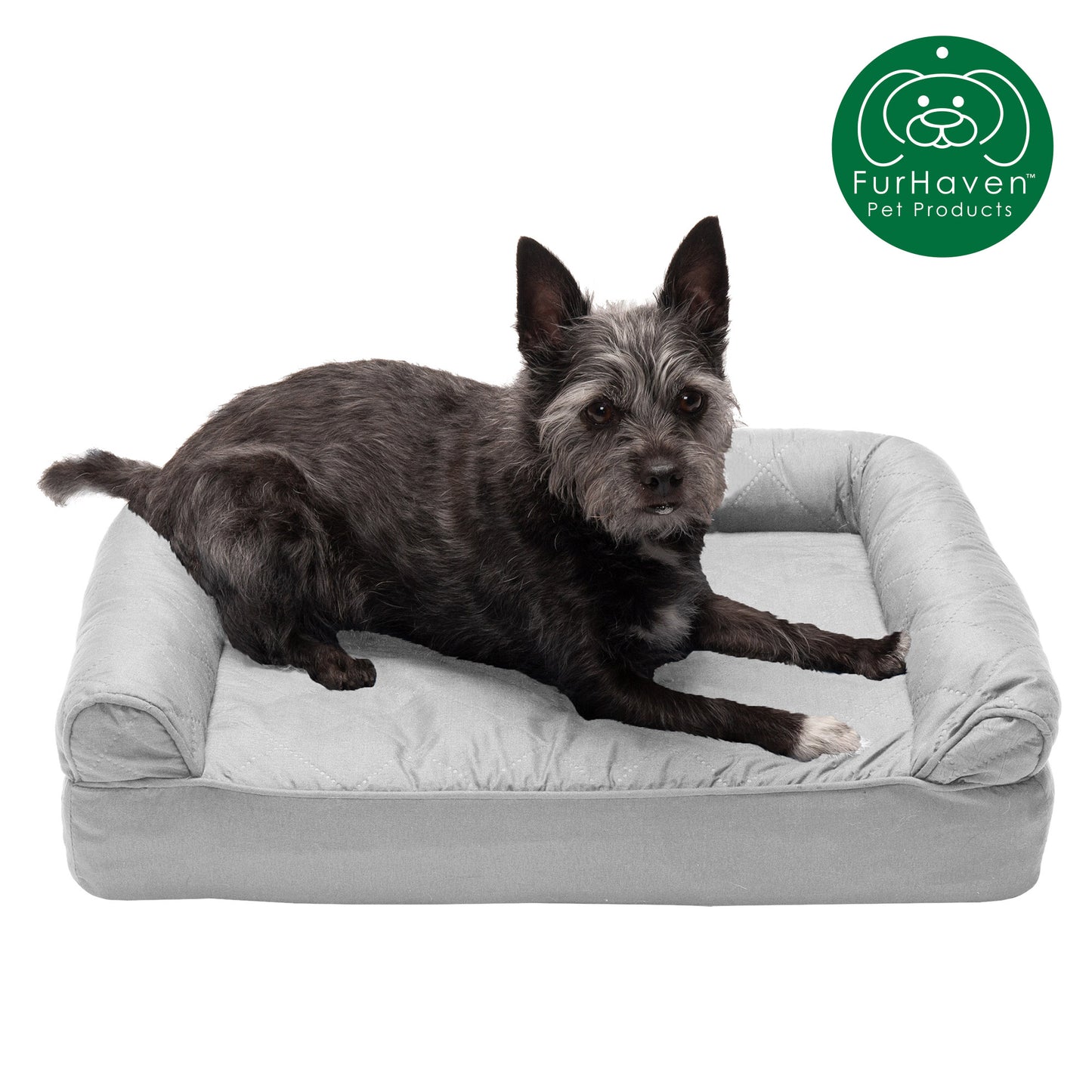 Orthopedic Quilted Sofa-Style Couch Pet Bed