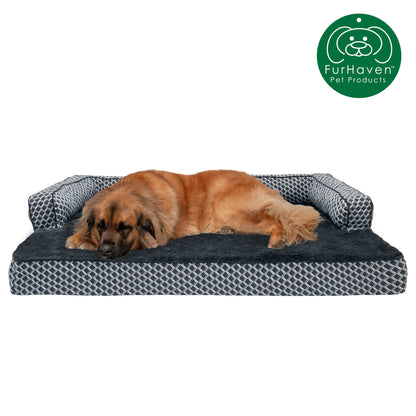 Cooling Gel Orthopedic Plush Comfy Couch Pet Bed