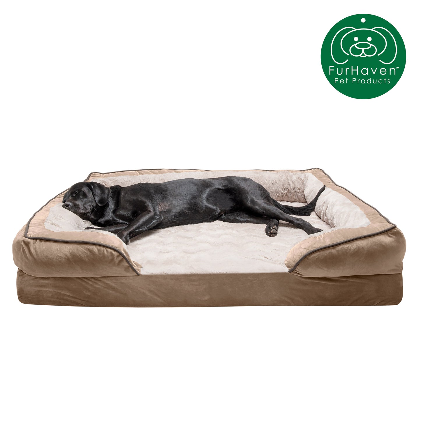 Velvet Waves Sofa-Style Couch Pet Bed