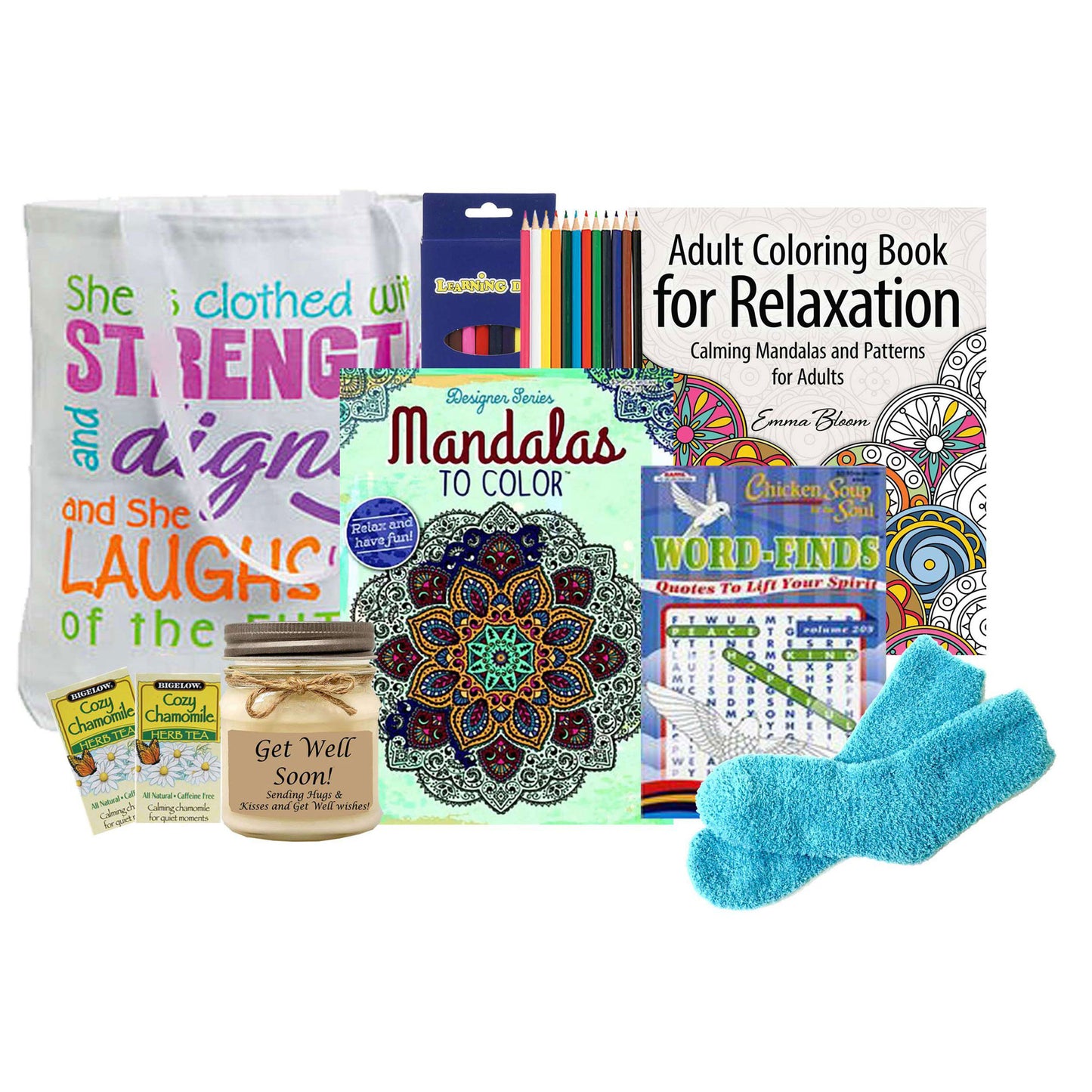 Stress Reducing Coloring Gift Tote
