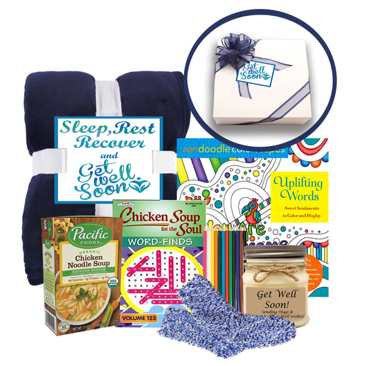 "Sleep, Rest and Recover" Get Well Gift Basket for Women