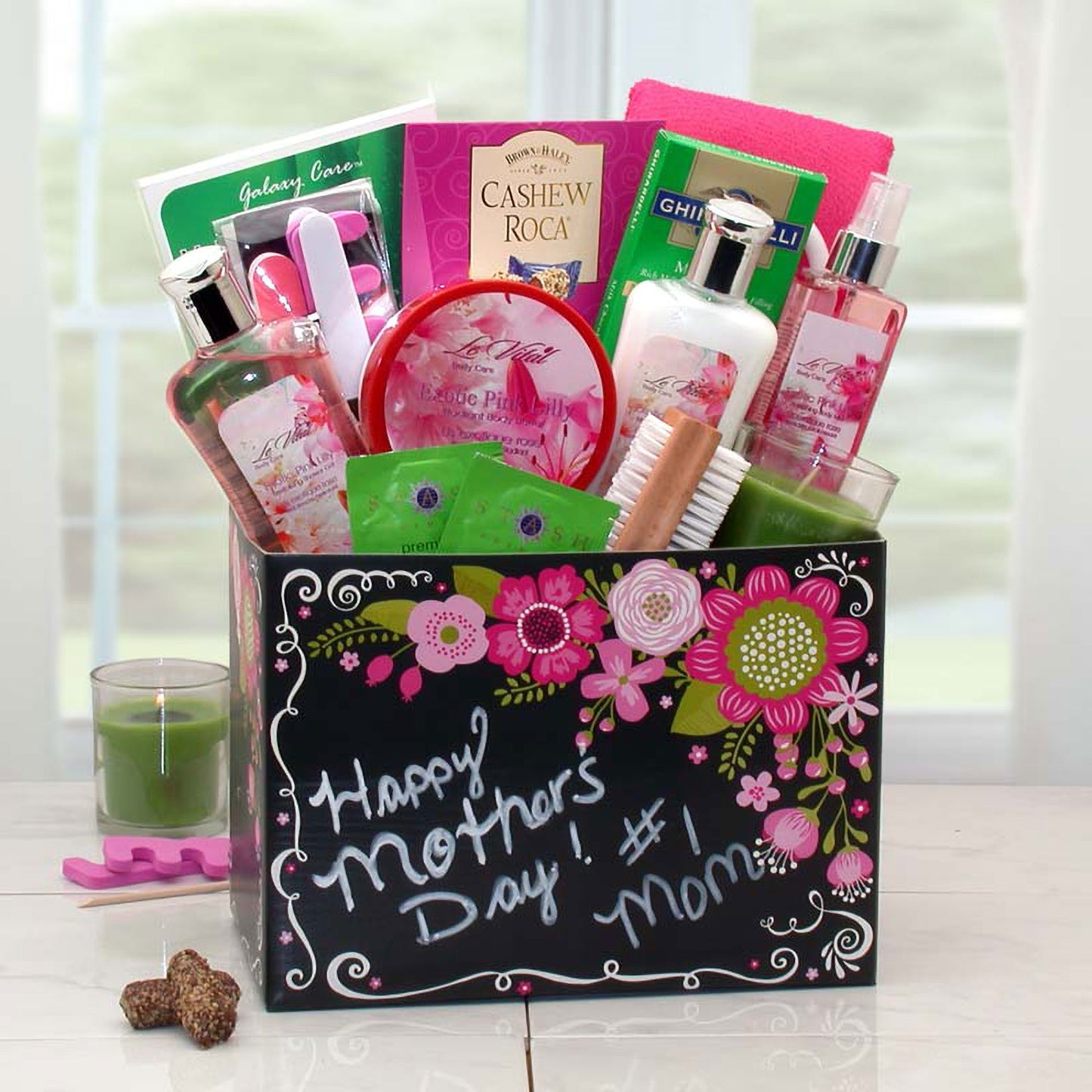 Happy Mother's Day Exotic Lily Spa Gift Box