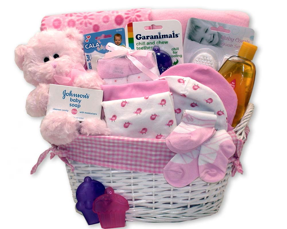 Simply Baby Necessities Basket - Pink