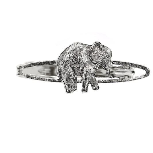 1928 Jewelry&reg; Silver-Tone Elephant Tie Bar Clip