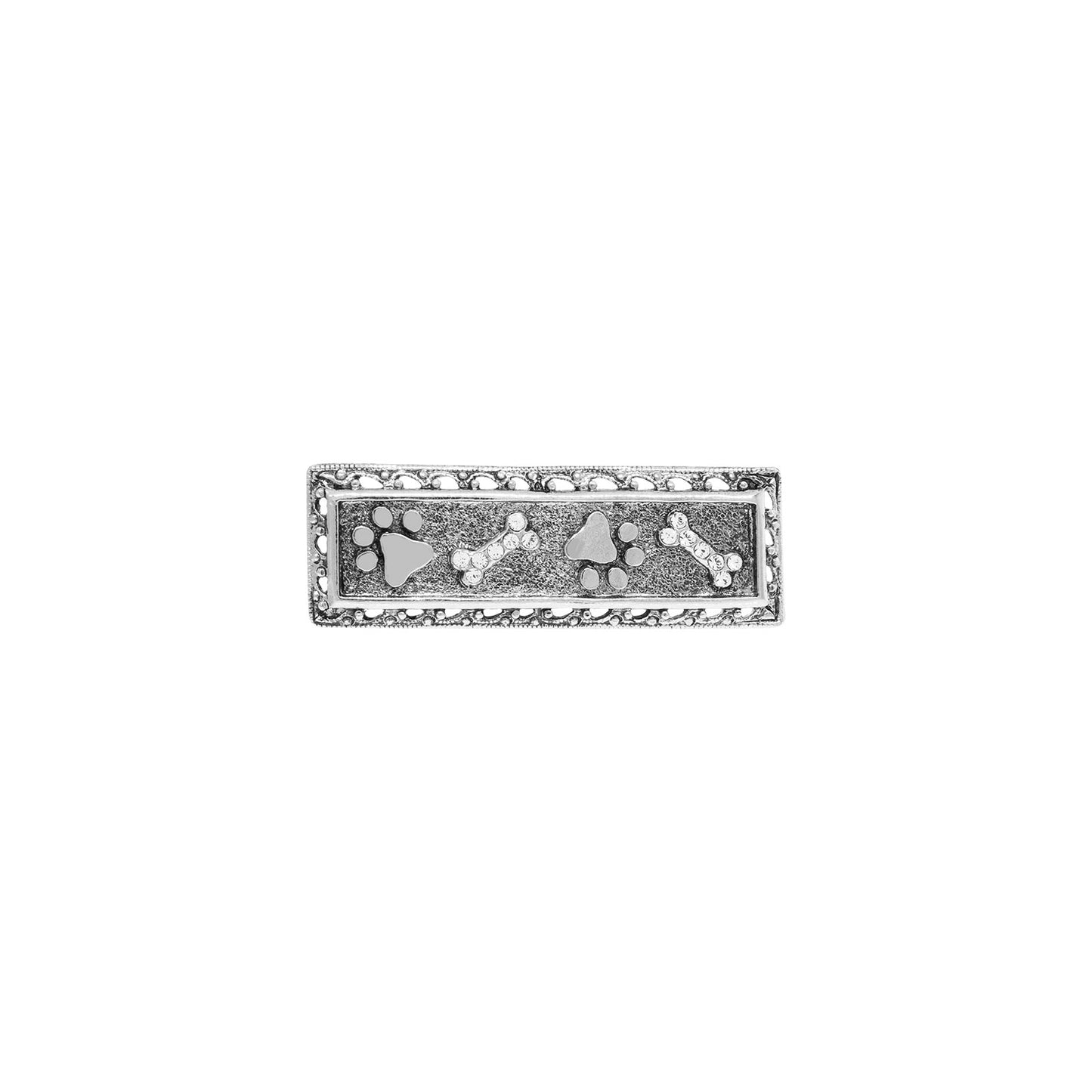 1928 Jewelry&reg; Pewter Paw And Bones Bar Pin