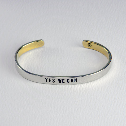 Yes We Can 4.5mm Mixed Metals Cuff Bracelet