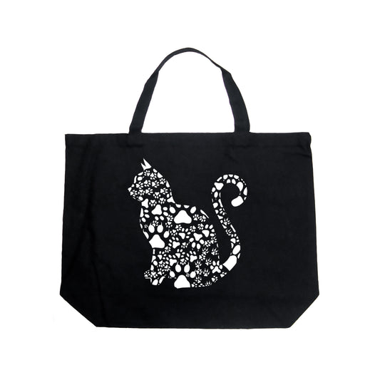 Cat Claws - Large Word Art Tote Bag