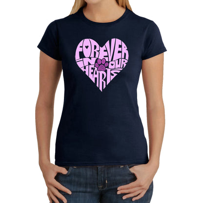 Forever In Our Hearts - Women's Word Art T-Shirt
