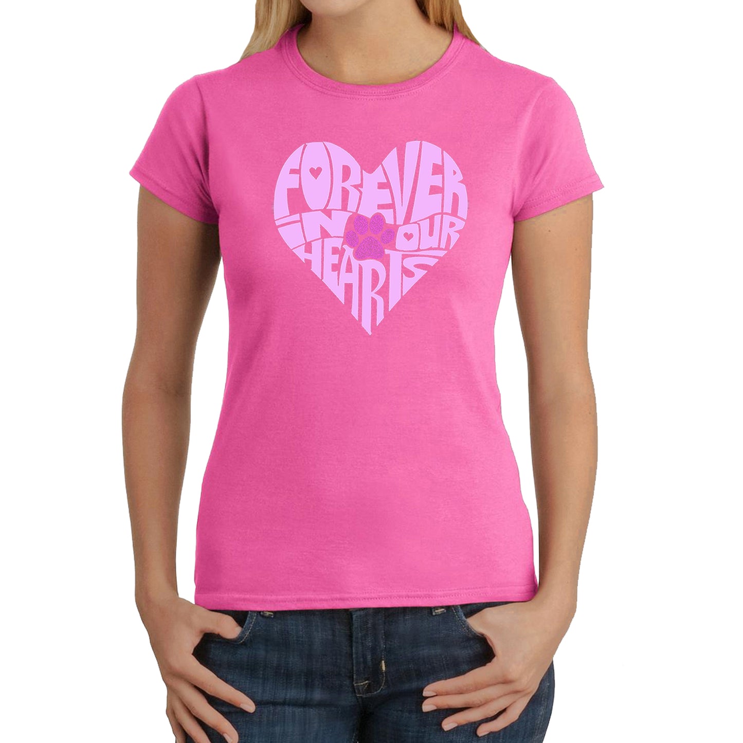 Forever In Our Hearts - Women's Word Art T-Shirt