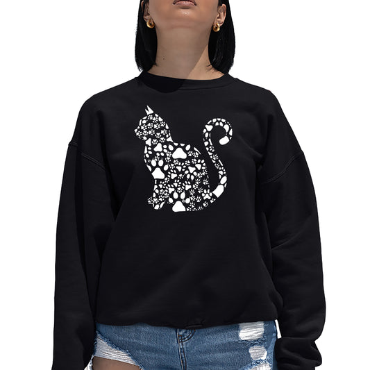 Cat Claws - Women's Word Art Crewneck Sweatshirt